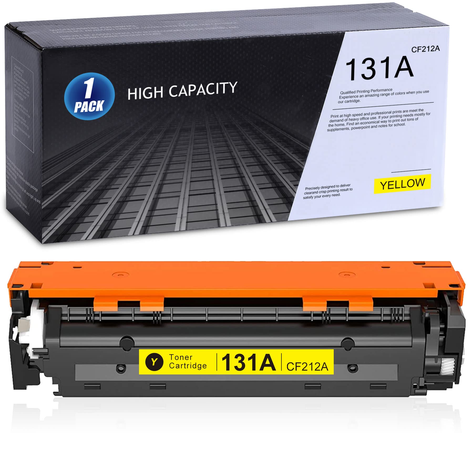 MANDBOY Compatible Replacement Toner Cartridge for HP 131A | CF212A (Yellow) - Works with HP Color LaserJet Pro 200 MFP M276n & M251nw Printers - 1-Pack - Ideal for Home Office & Small Business Printing Needs