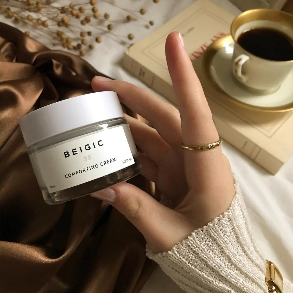 BEIGIC Soothing & Hydrating Face Cream 50ml - Deep Moisturizer for Dry & Sensitive Skin - Perfect for Daily Skincare & Night Routine