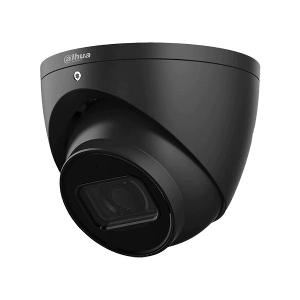 Dahua 6MP Turret Security Camera, DH-IPC-HDW3666EMP-S-AUS-BLK - Outdoor/Indoor Surveillance, Night Vision, Weatherproof for Home & Business Security