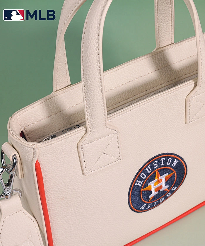 Houston Astros MLB Team Tote Bag with Baseball Coin Pouch - Stylish Baseball Fan Gift for Game Day & Travel Accessories