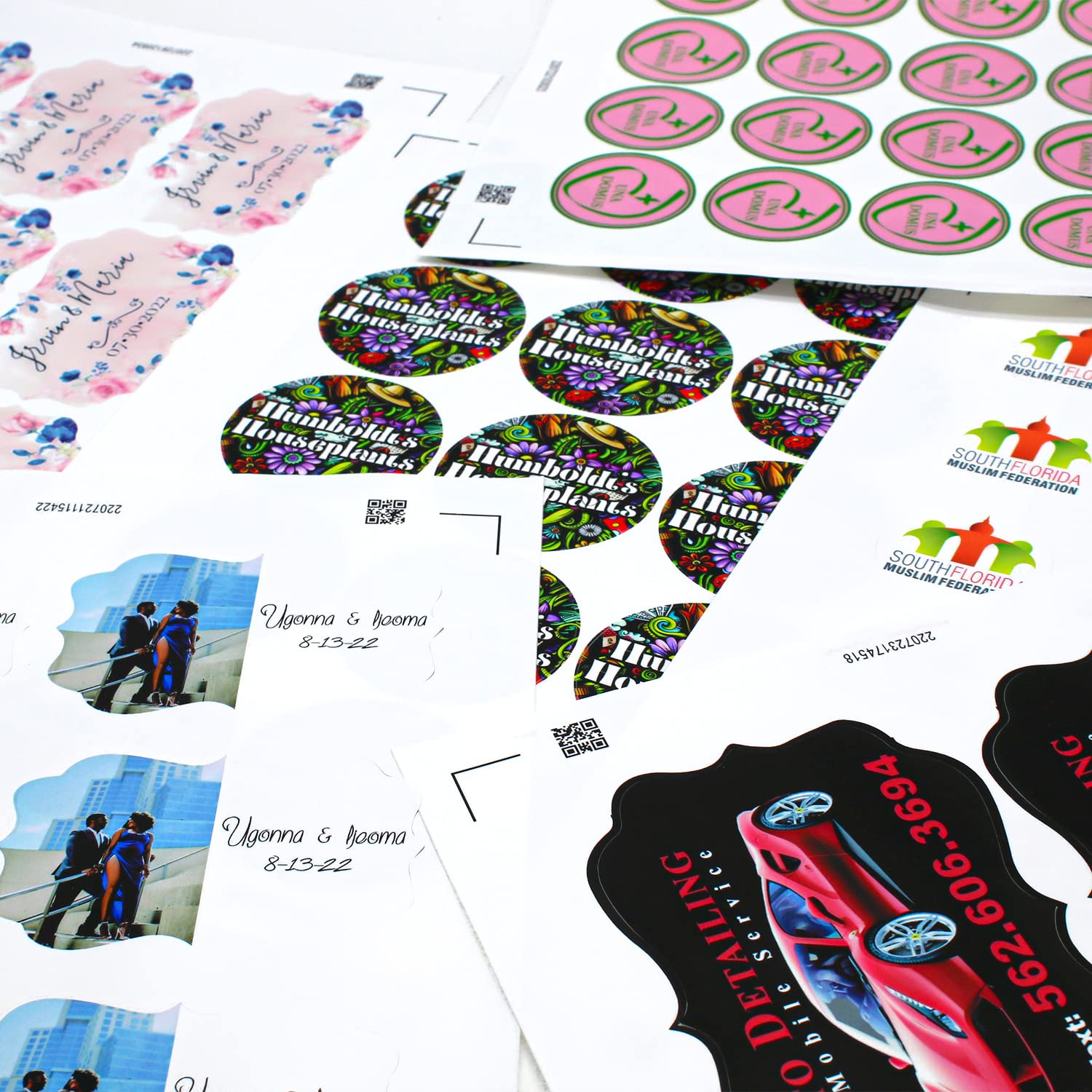 Custom Waterproof Vinyl Stickers 1 Inch - Personalized Stickers for Business Logo, Labels & Branding - Upload Any Image, Text or Design - 100-500 Pcs Bulk Pack - Perfect for Laptops, Water Bottles, Cars & DIY Crafts