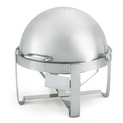 Vollrath Avenger 6 Qt Round Chafing Dish with Roll Top Lid - Stainless Steel Buffet Server for Catering, Restaurants & Home Entertaining - Perfect for Buffets, Weddings & Party Food Warmers