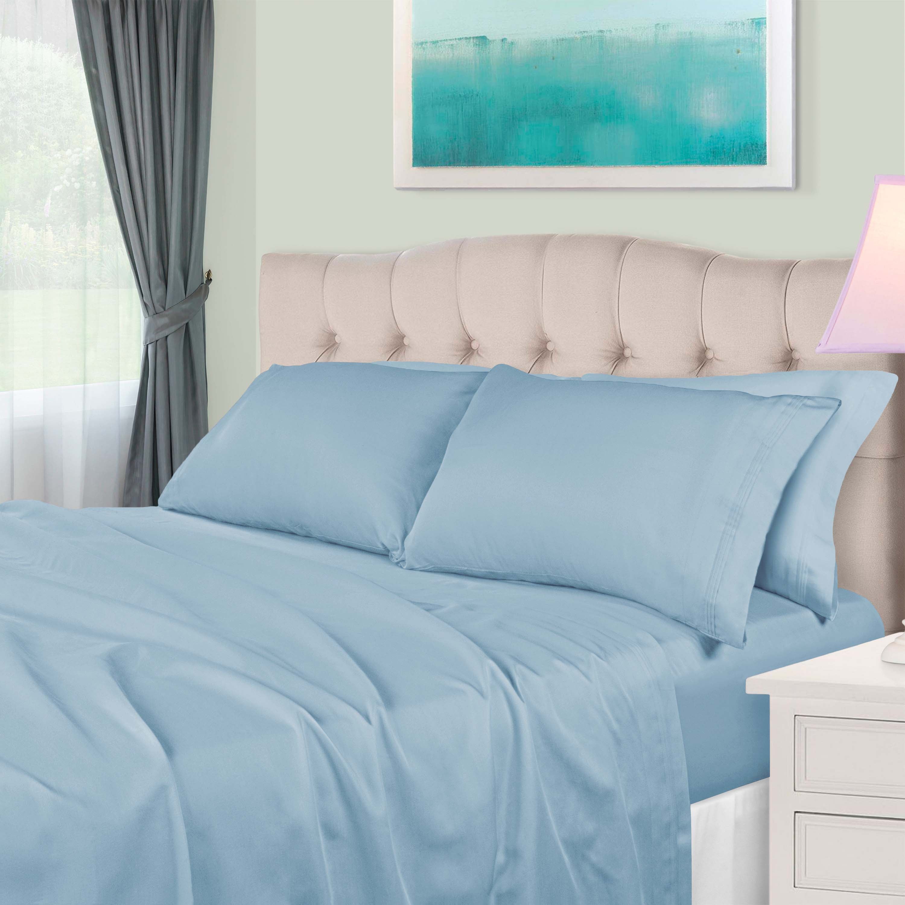 Premium 650 Thread Count Egyptian Cotton Sheet Set - Eco-Friendly, Breathable & Hypoallergenic - Perfect for Luxury Bedding & Hot Sleepers