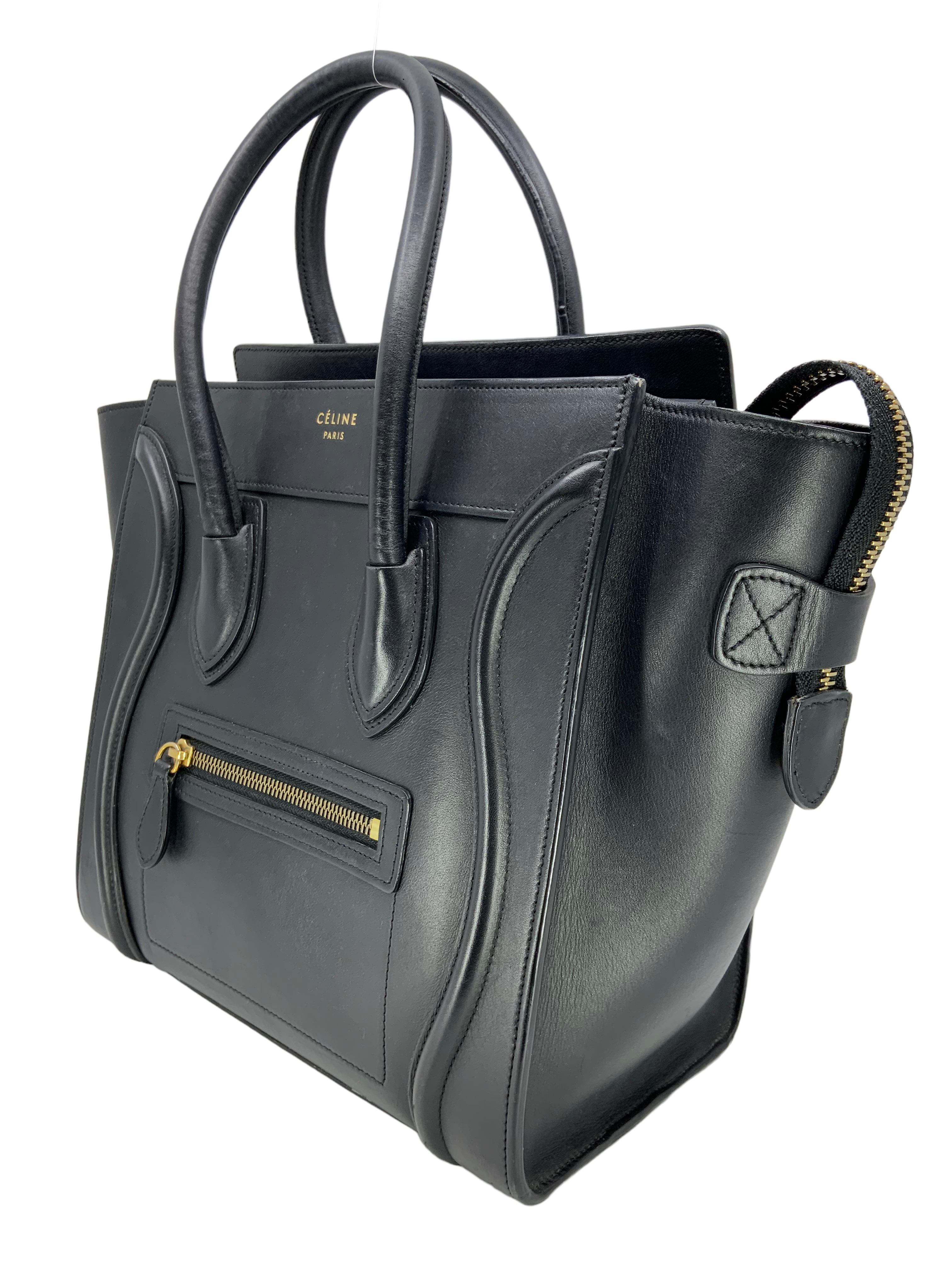 Celine Micro Luggage Calfskin Tote Bag for Women | Luxury Leather Handbag | Perfect for Work, Travel & Everyday Use