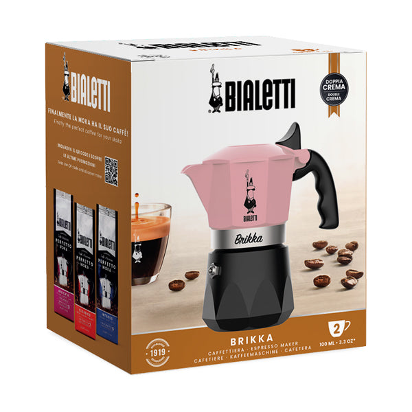 Bialetti Brikka Stovetop Espresso Maker - 3 Cup Moka Pot for Rich Italian Coffee - Perfect for Home, Camping & Travel