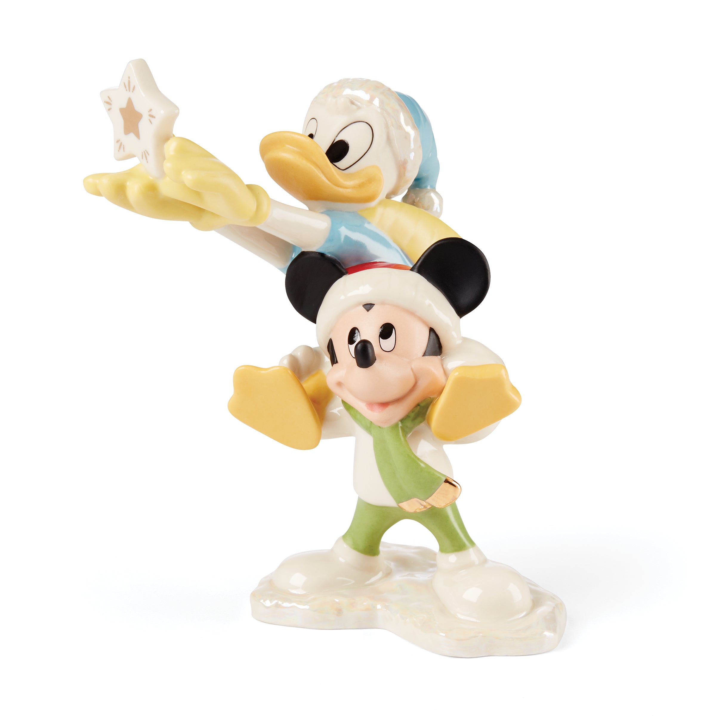 Disney Winter Fun 5-Piece Figurine Set - Snowman, Mickey & Friends Collectible Figures - Perfect for Holiday Decorations, Gift Giving & Disney Fan Displays