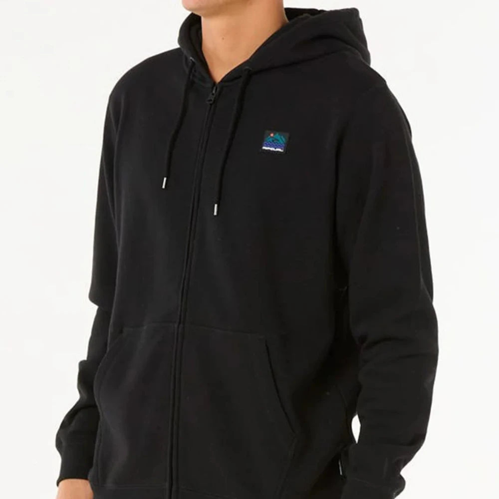 Rip Curl Search Zip Thru Hood - Men's Waterproof Surfing Jacket for Outdoor Activities, Beach & Surfing