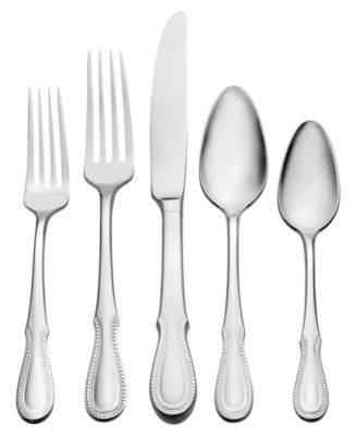 Oneida Nottingham 66-Piece Flatware Set for 12 - Stainless Steel Silverware with Knives, Forks & Spoons - Elegant Tableware for Dining, Weddings & Entertaining