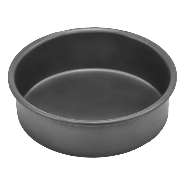 Winco 6-Inch Round Cake Pan, 2-Inch Deep - Heavy Duty Aluminum Baking Pan for Cakes, Pies, and Desserts - Perfect for Home Baking, Birthday Cakes, and Party Treats