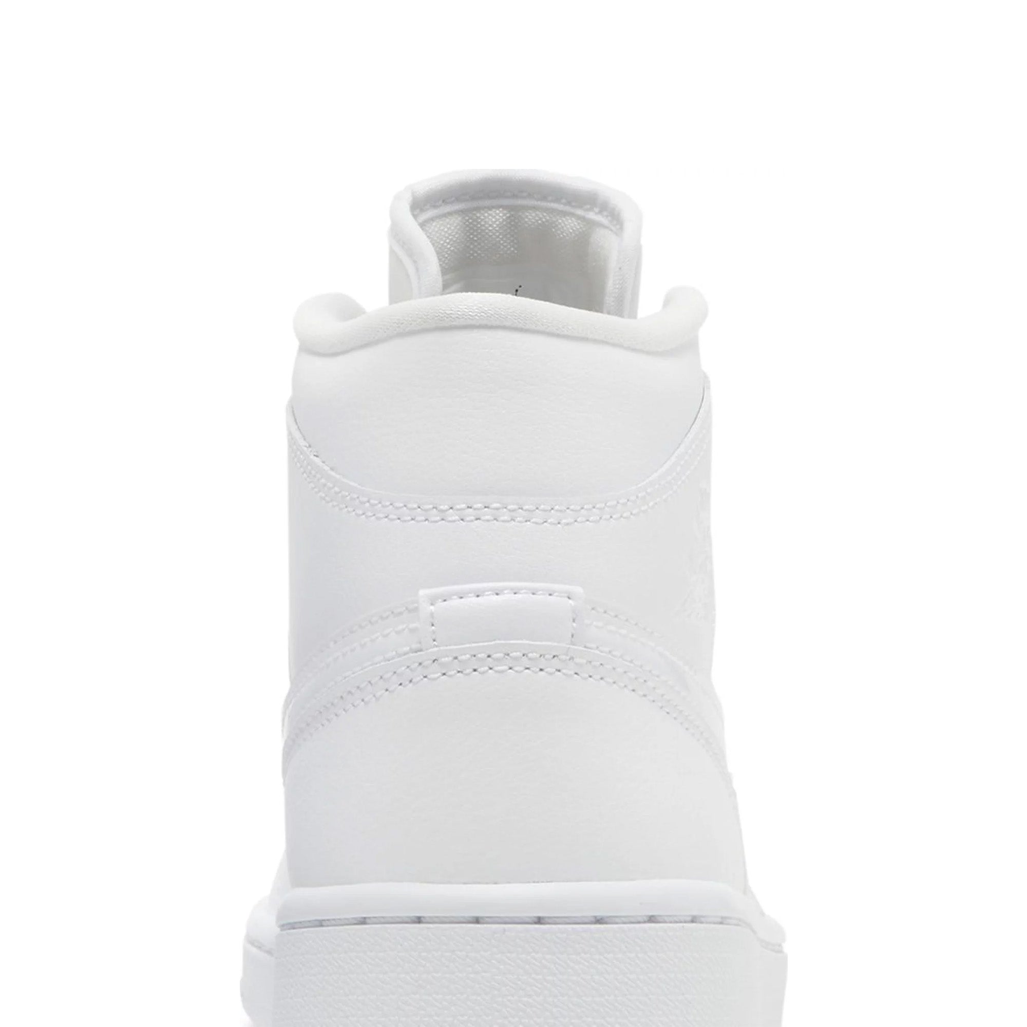Air Jordan 1 Mid 'Triple White' Women's Basketball Shoes (2022) - Comfortable Sneakers for Casual Wear, Gym & Street Fashion