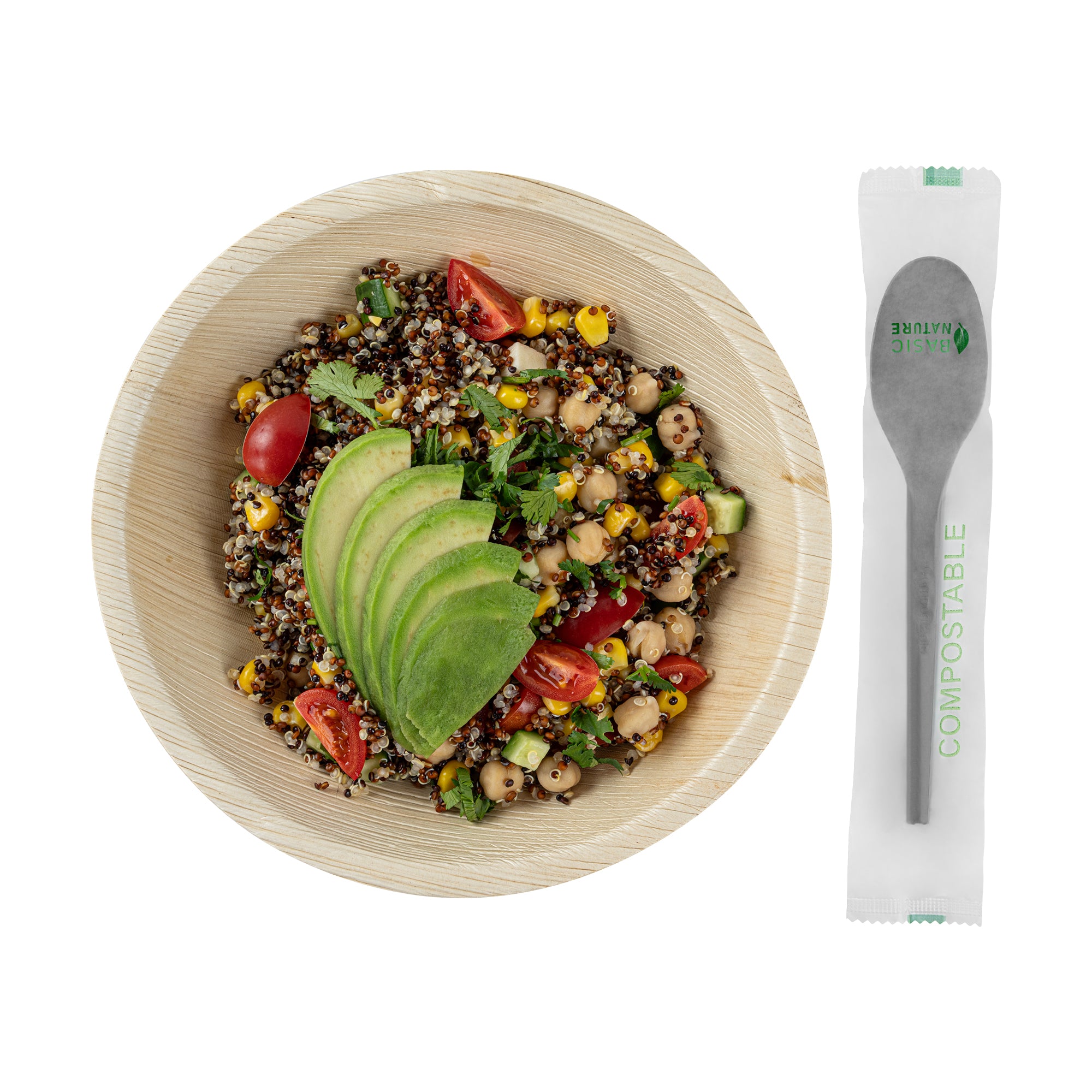 Eco-Friendly Black CPLA Plastic Spoons - Compostable, Heat Resistant (6.5