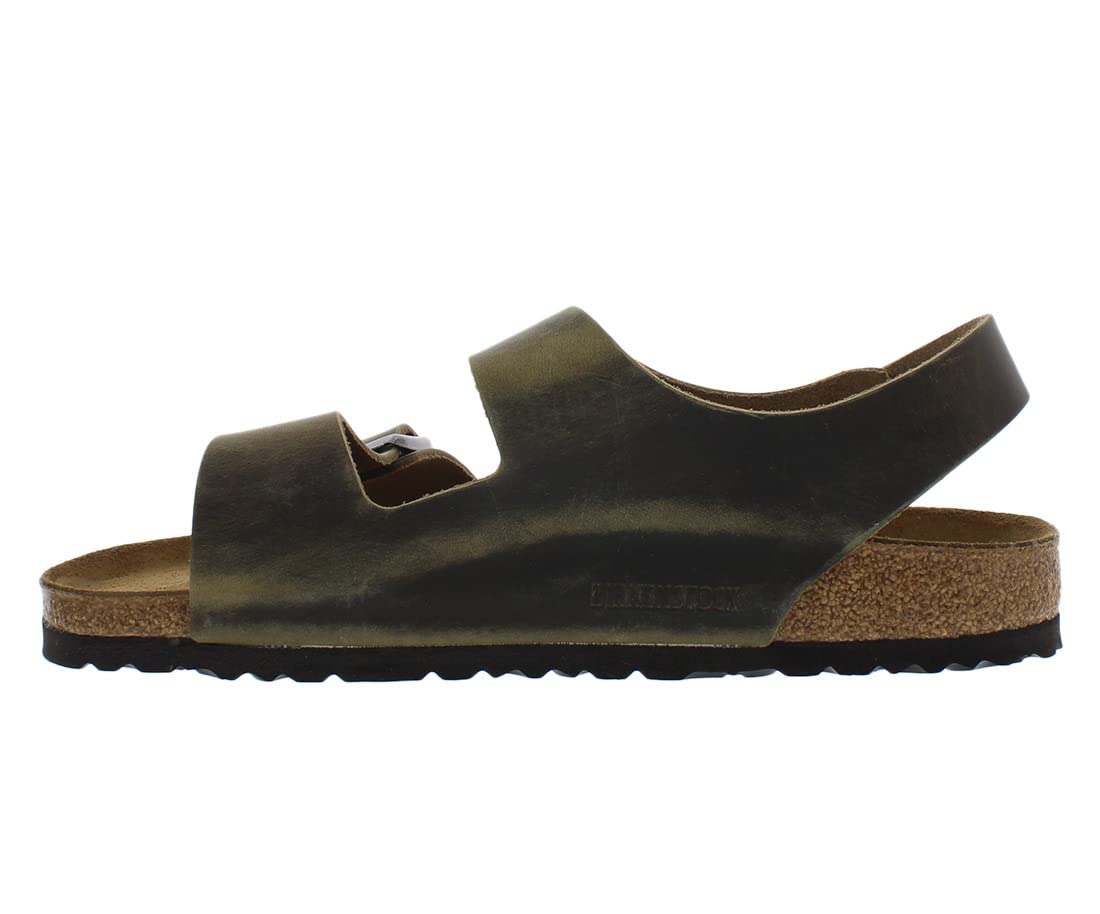 Birkenstock Men's Milano Comfortable Leather Sandals with Adjustable Straps - Perfect for Walking, Travel & Casual Outfits