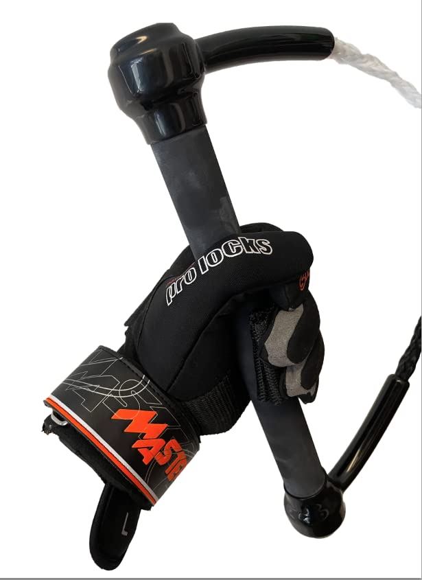 Masterline Pro Lock Adult Waterski Gloves with Clincher Grip - Premium Water Skiing Gloves for Enhanced Grip & Control - Ideal for Competitive Skiing, Wakeboarding & Water Sports Training
