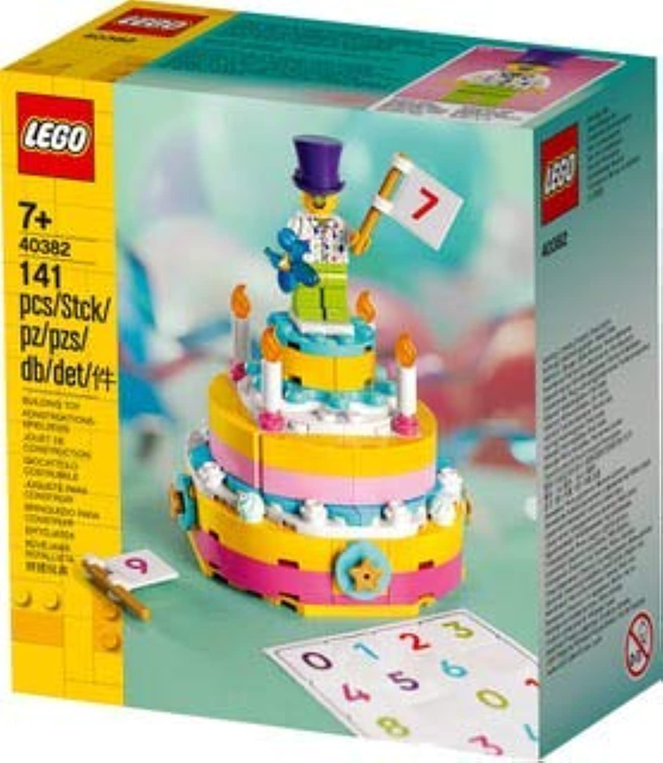 LEGO 40382 Birthday Set - Creative Building Blocks Toy for Kids & Adults - Perfect Gift for Birthday Parties & Celebrations - Fun DIY Construction Play for Family Bonding & STEM Learning