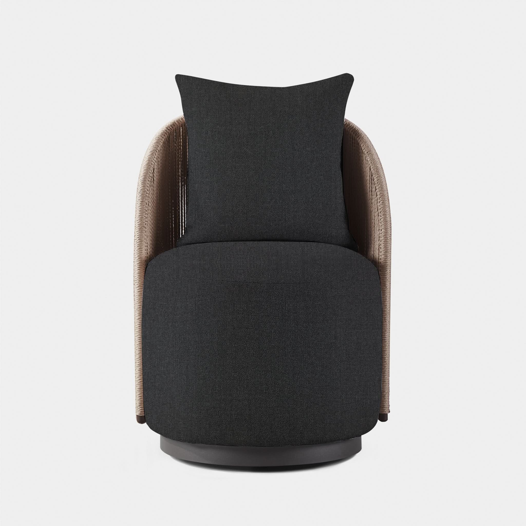 Milan Swivel Dining Chair - Modern Upholstered Kitchen Counter Stool with 360° Rotation - Perfect for Dining Room, Kitchen Island, Bar & Breakfast Nook
