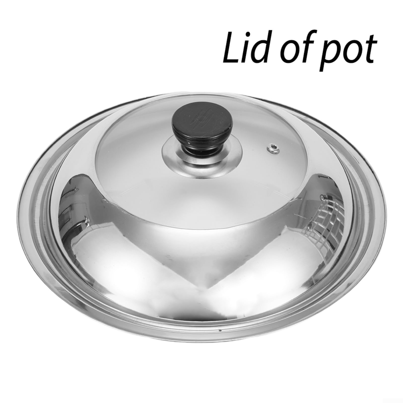 28/30/32/34/36/38 cm Stainless Steel Wok Lid - Replacement Cookware Accessory for Stir Fry, Deep Frying & Asian Cooking - Universal Fit for Most Woks (32cm)