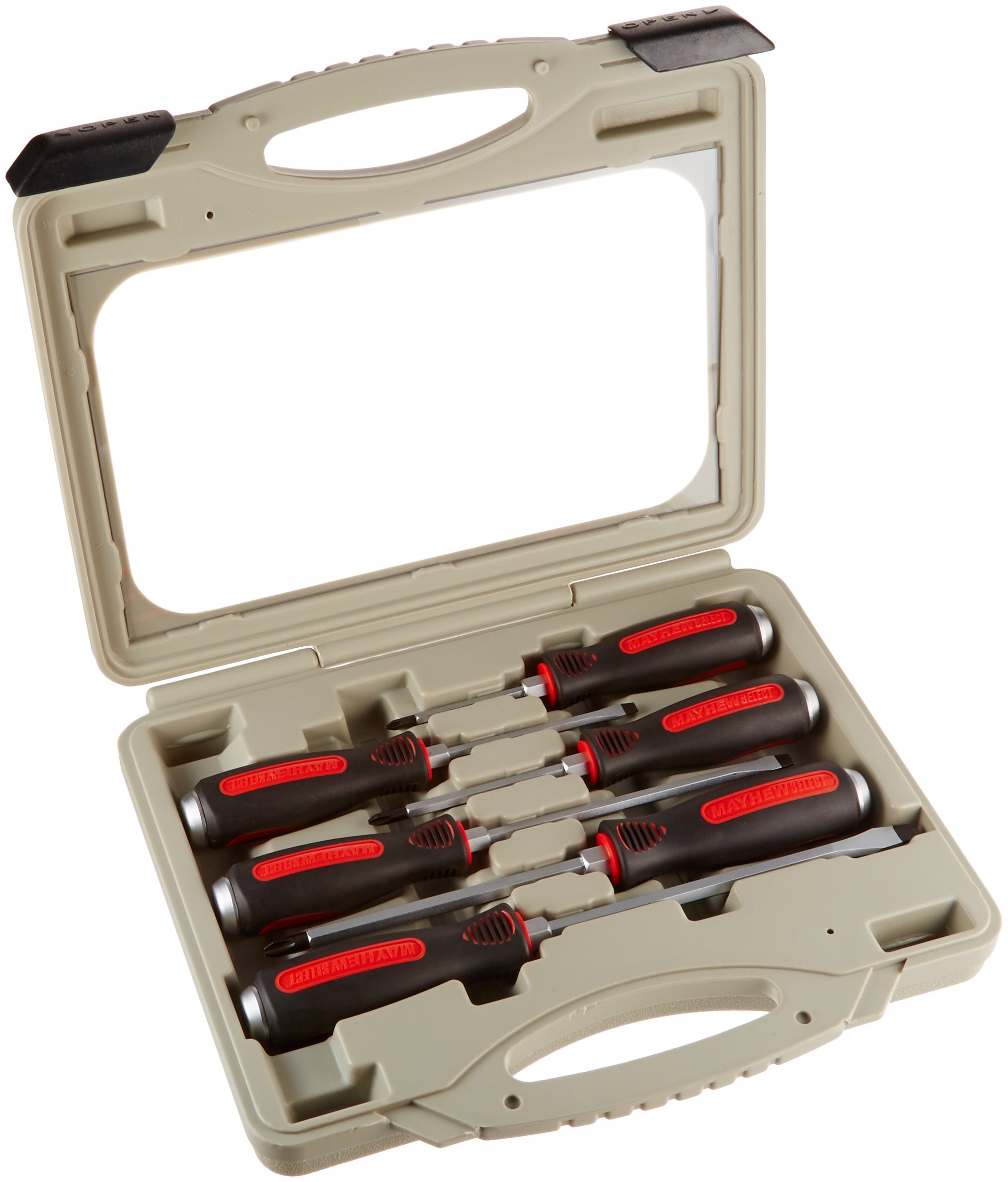 Mayhew Select 66300 6-Piece Cats Paw Screwdriver Set - Professional Pry Bar & Nail Puller Tools for Woodworking, Construction & DIY Projects