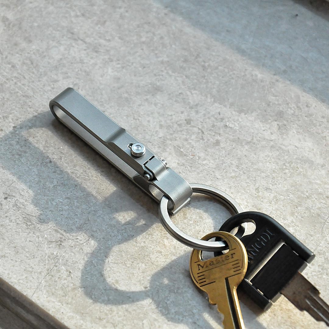 BANG TI Patented Mortise Lock Belt Key Clip - Secure Keys for Outdoor & Travel