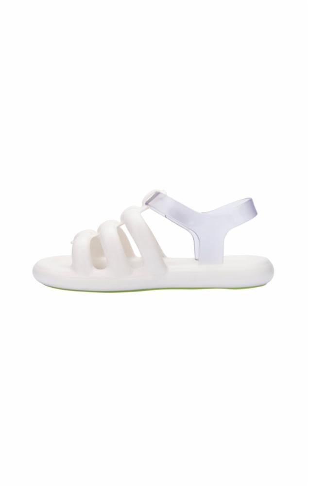 Melissa Women's 33808 White M Leather Sandals - Comfortable Summer Casual Shoes for Beach, Walking & Outdoor Activities
