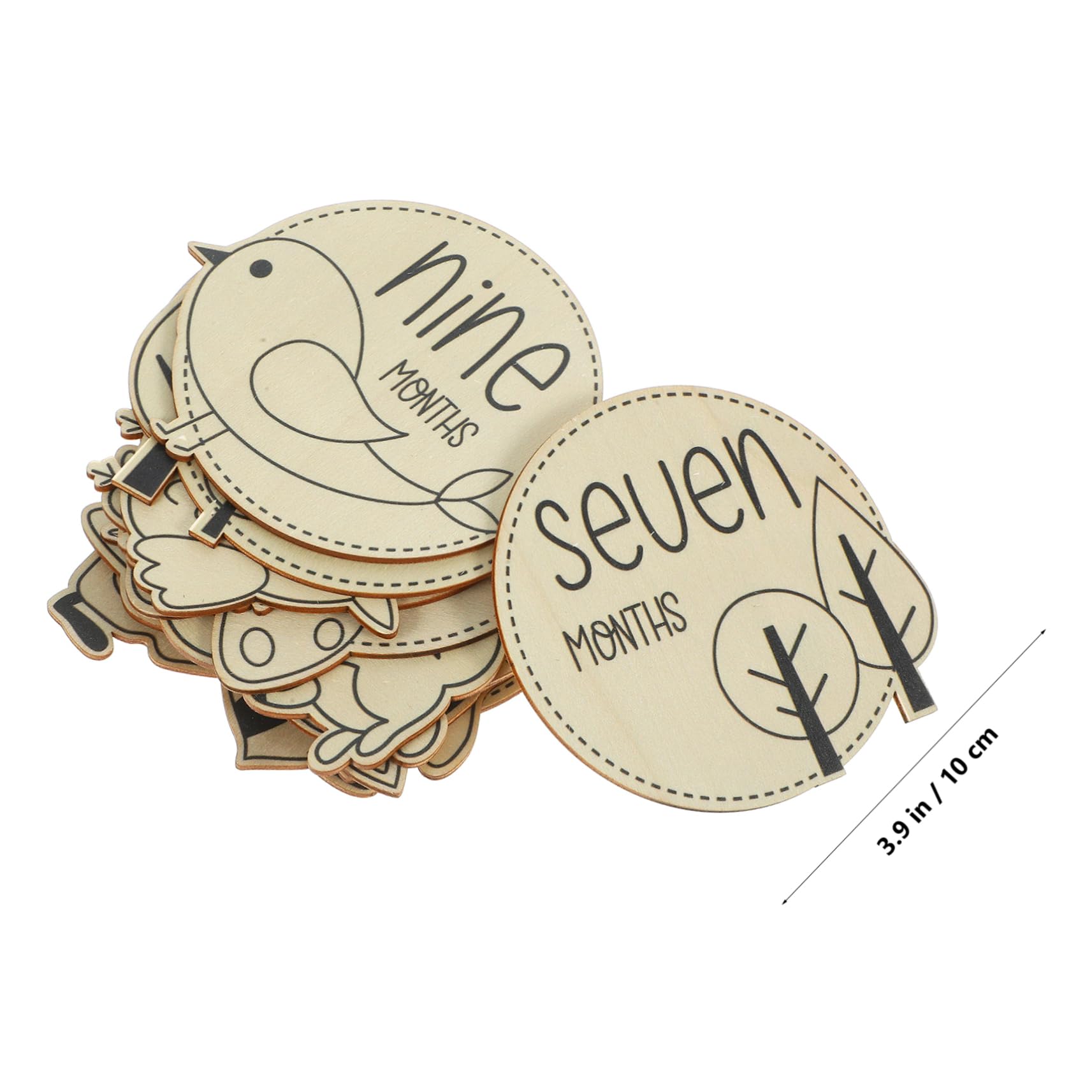LIFKICH Unique Baby Milestone Cards Set - Wooden Growth Sign for Newborn Photography, Baby Shower Decor & First Year Keepsake - Perfect for Monthly Photo Props, Nursery Decor and Parenting Gifts