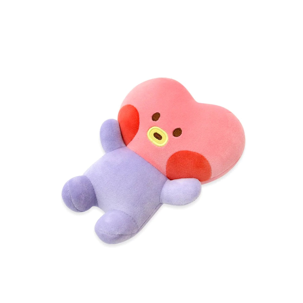 BT21 Mini Soulmate Cushion Plush - Tata Character Soft Pillow for Bedroom, Office & Travel - Cute Korean Plush Toy for BTS Fans & K-Pop Lovers