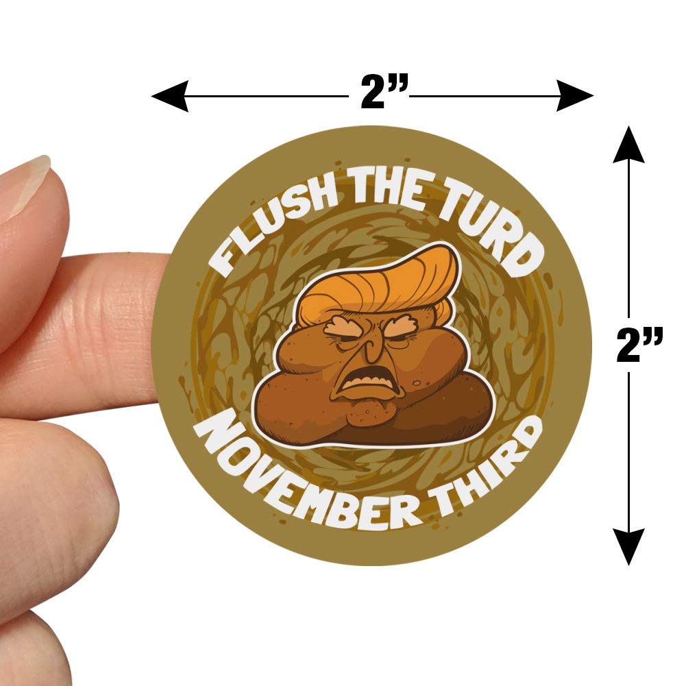 Flush The Turd November 3rd Planner Stickers - Scrapbooking & Crafting Decals for Bullet Journals, Calendars, DIY Projects - Perfect for Organizing, Memory Keeping & Creative Planning