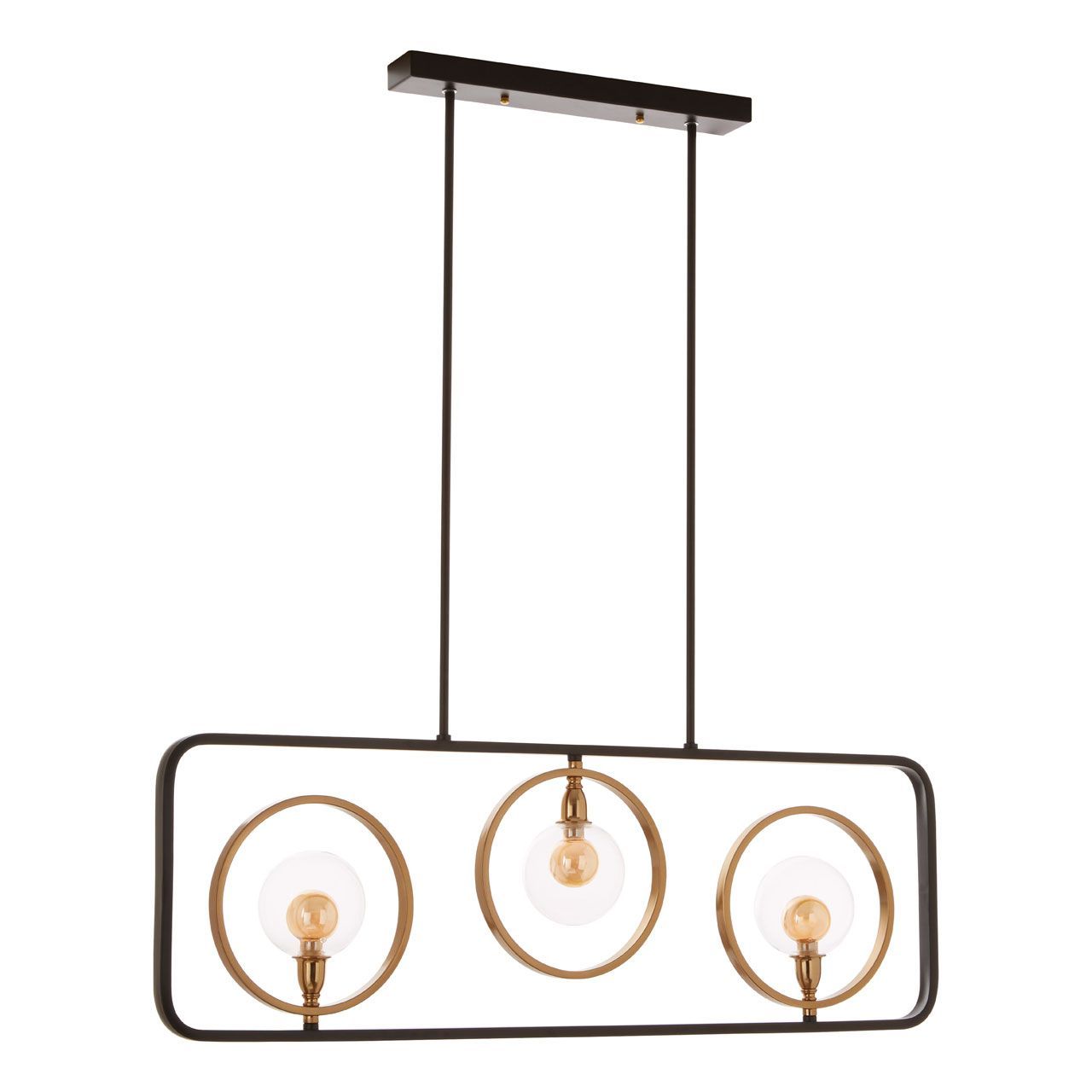 Circus 3Lt Pendant Light - Modern Hanging Chandelier for Kitchen Island, Dining Room & Bedroom Lighting