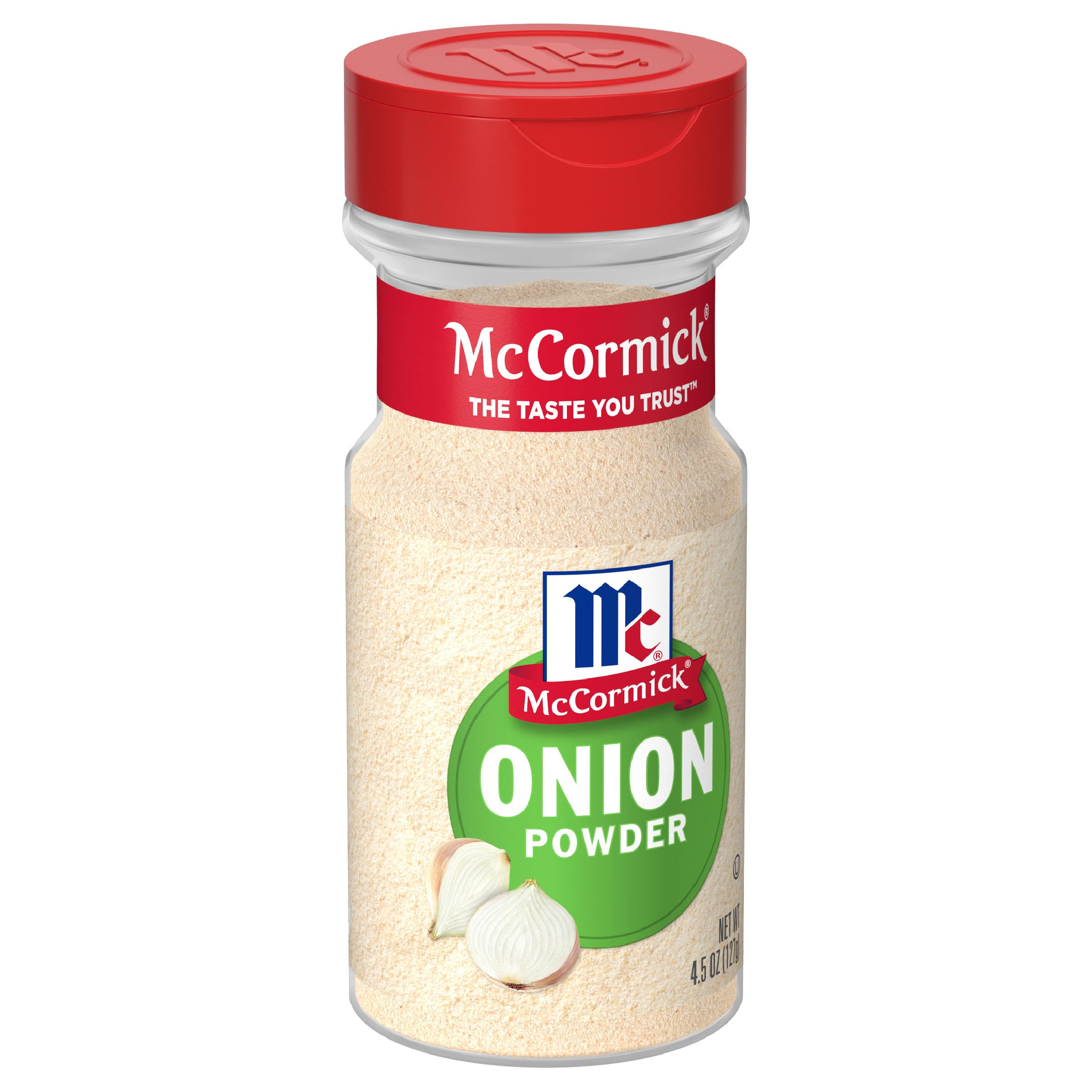McCormick Onion Powder 4.5 oz (Pack of 12) | Bulk Spices for Cooking, Baking & Seasoning | Perfect for Soups, Stews, BBQ Rubs & Homemade Seasoning Blends