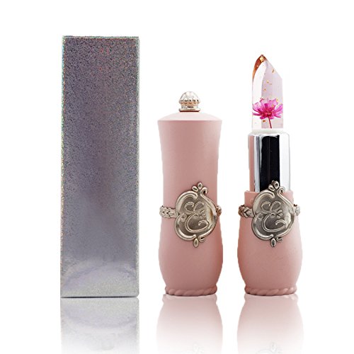 Bestlymood Beauty Bright Flower Crystal Jelly Lipstick - Magic Temperature Changing Color Lip Balm, Rose Scented Makeup for Daily Wear & Special Occasions
