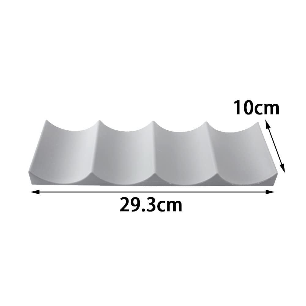 XINLRYUYING Free Standing Wine Rack - Milk Bottle Storage Holder for Cabinet, Cupboard, Countertop & Fridge Shelf (Grey) - Perfect for Kitchen Organization & Wine Display