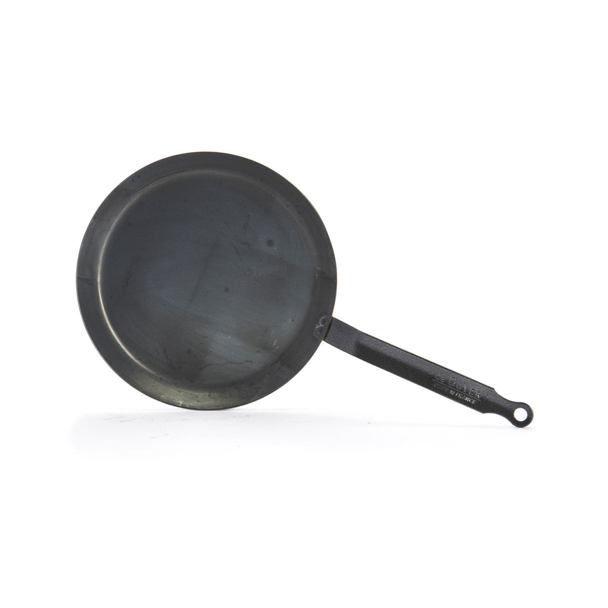 De Buyer Force Plus Blue 9.5 Inch Carbon Steel Crepe Pan - Professional Non-Stick French Pancake Maker for Home & Restaurant Cooking