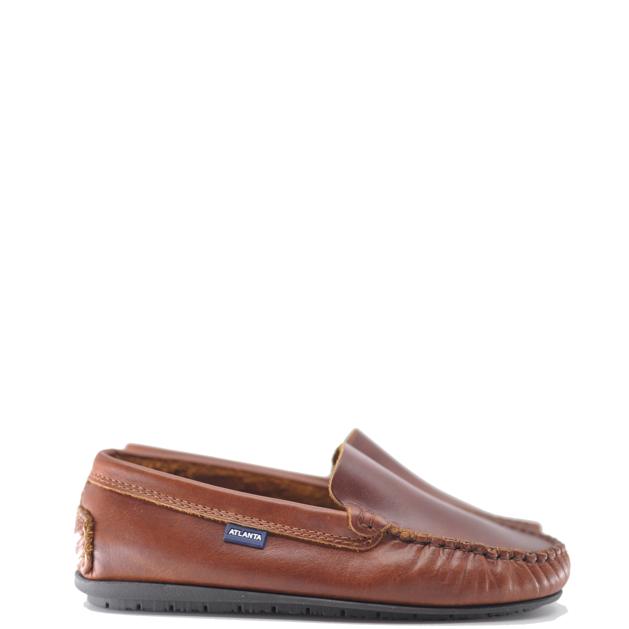 **Atlanta Moccasin Luggage Loafer – Comfortable Men's Slip-On Shoes for Travel & Business Casual Wear**