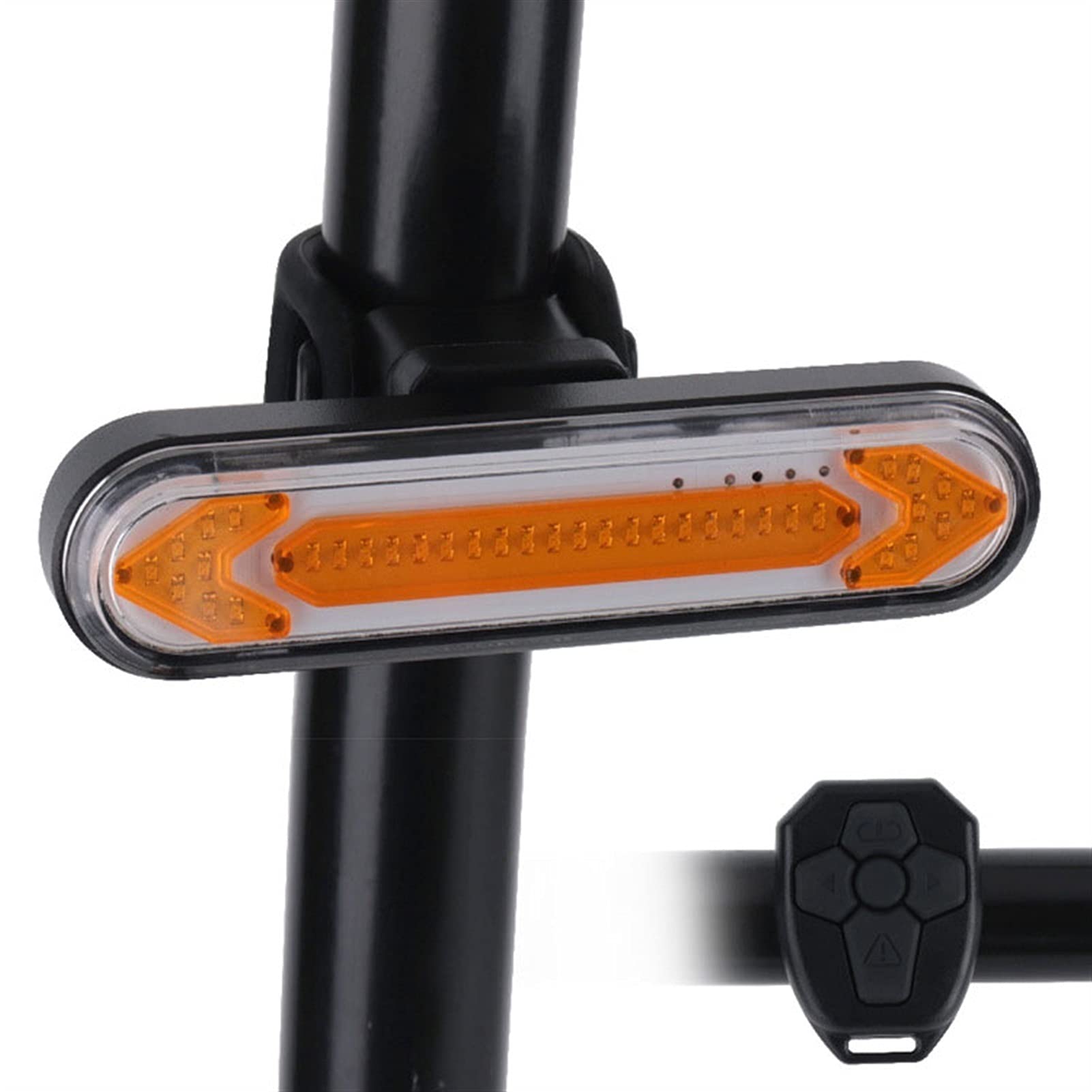LLYUNDING Bike Tail Light with Remote Controller - USB Rechargeable LED Bicycle Rear Light, Turn Signals for Road Bikes - Perfect for Night Cycling, Commuting & Safety Visibility