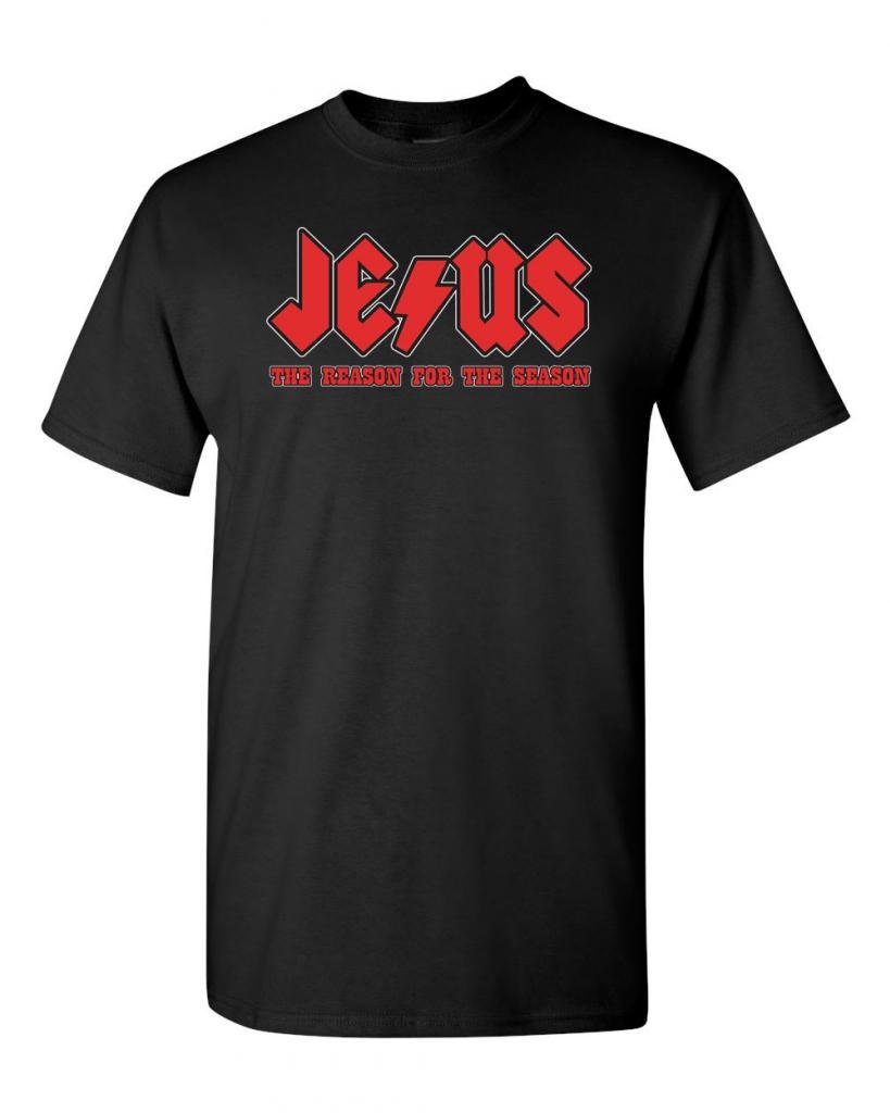 Jesus The Reason for The Season Christian T-Shirt for Adults - Faith Inspired Holiday Apparel for Christmas Celebrations & Church Events