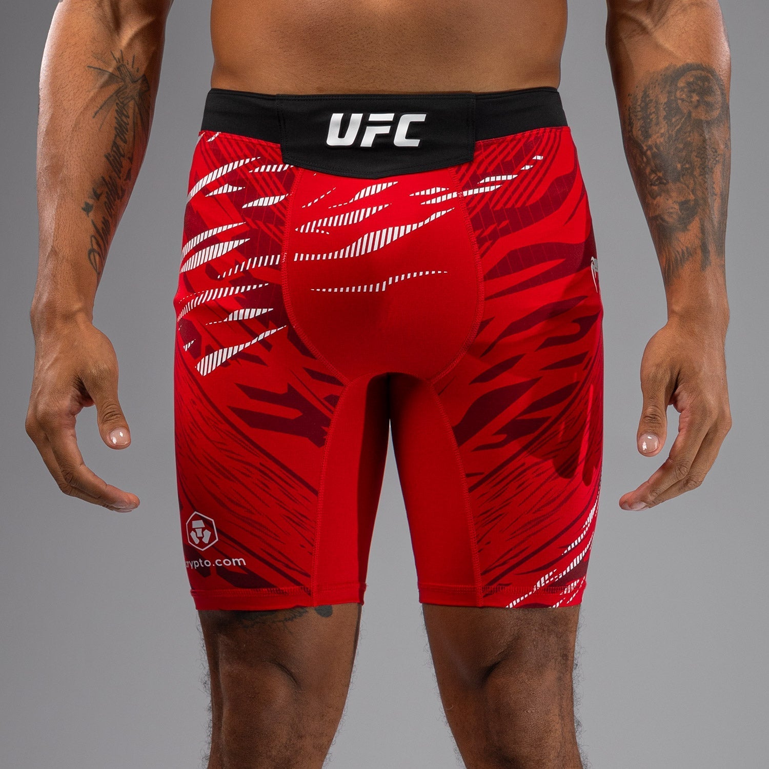 Venum UFC Fusion Authentic Fight Night Men's Vale Tudo MMA Shorts - Personalized Custom Red MMA Shorts for Training, Competition & Fitness Workouts
