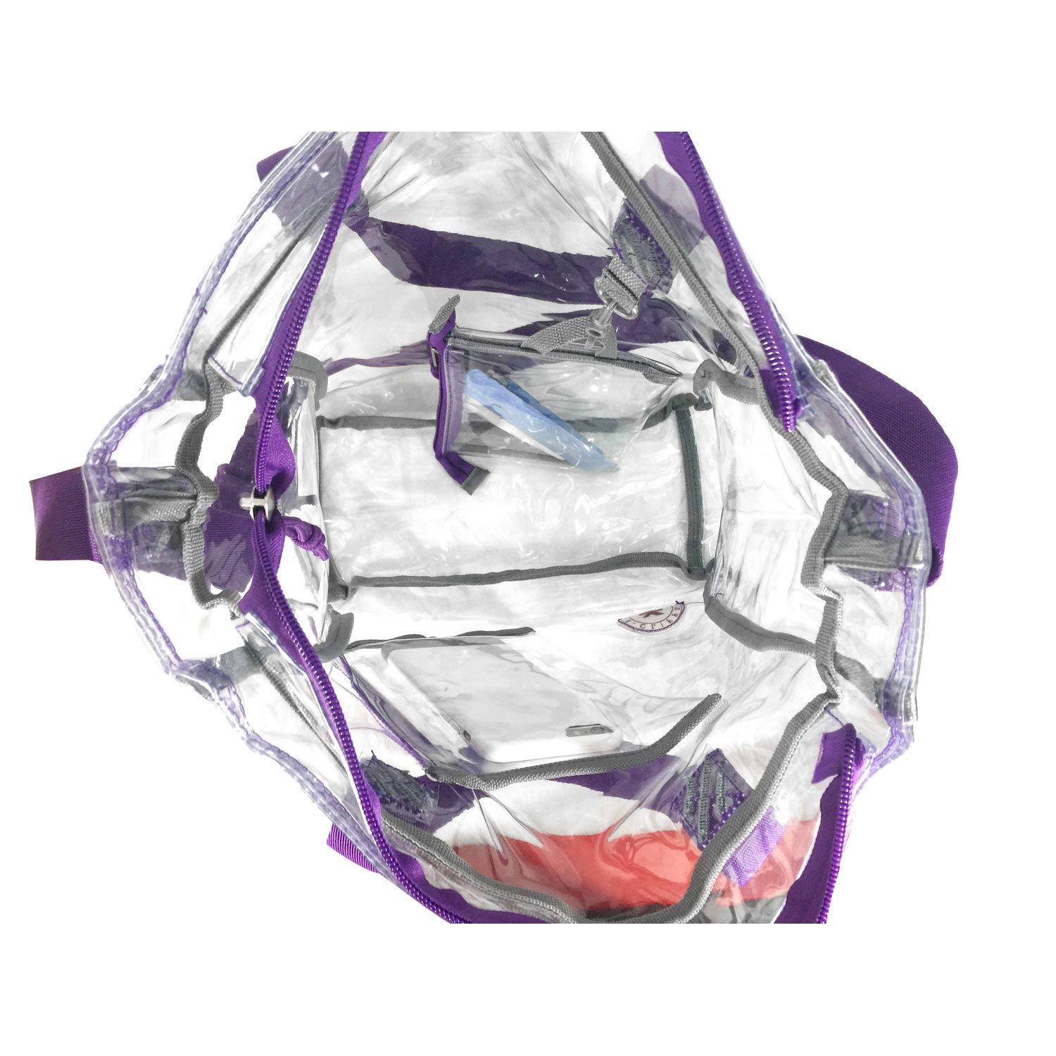 Durable Clear Tote Bag with Zipper - Heavy Duty Transparent Messenger Bag & Cosmetic Pouch | Perfect for Travel, Work, School & Shopping