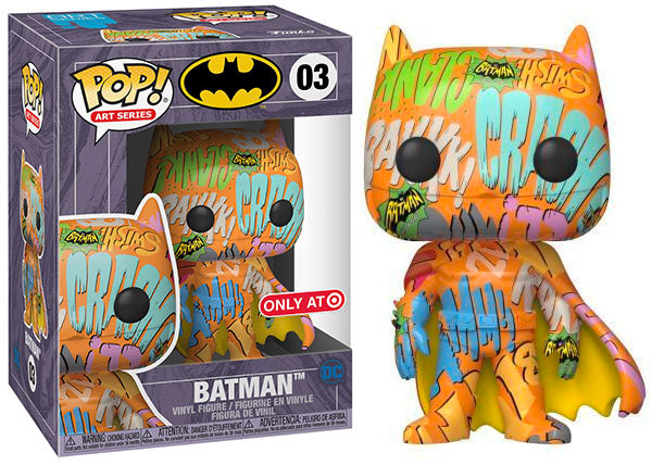 Batman Funko Pop! Vinyl Figure - Orange & Yellow Artist Series (Target Exclusive) - Collectible for DC Comics Fans & Home Decor