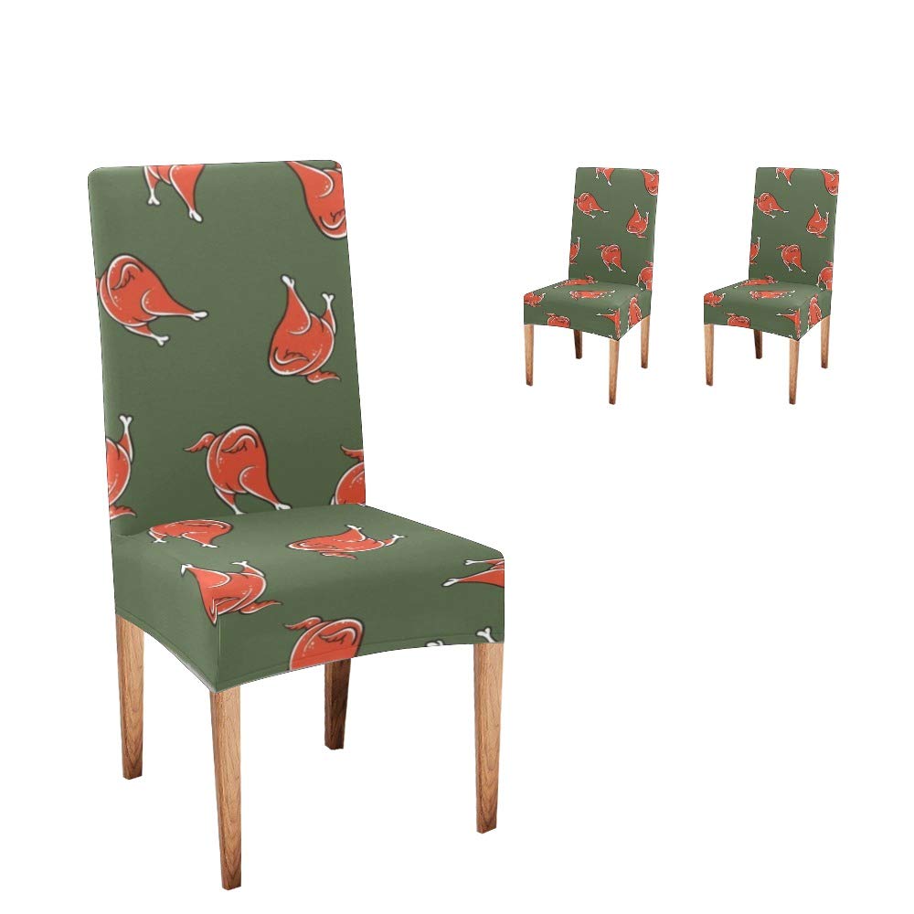 XIUCOO Stretchable Dining Chair Covers - Soft, Comfortable Slipcovers for Thanksgiving & Parties (Set of 2) | Perfect for Dining Room, Holiday Gatherings & Home Decor