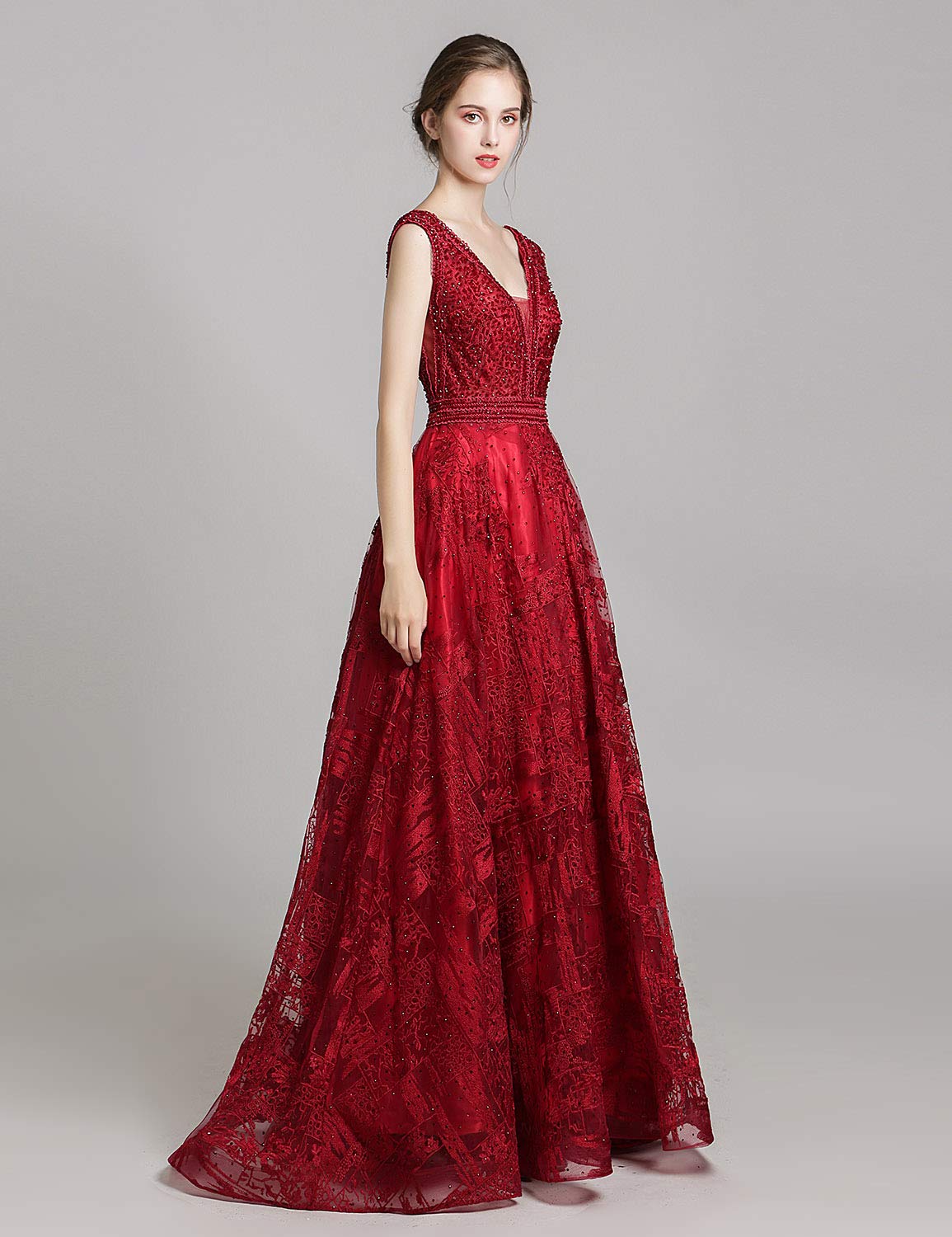 Elegant A-Line Long Prom Dress for Women 2024 | Belle House Formal Evening Gown for Parties, Dances & Special Occasions