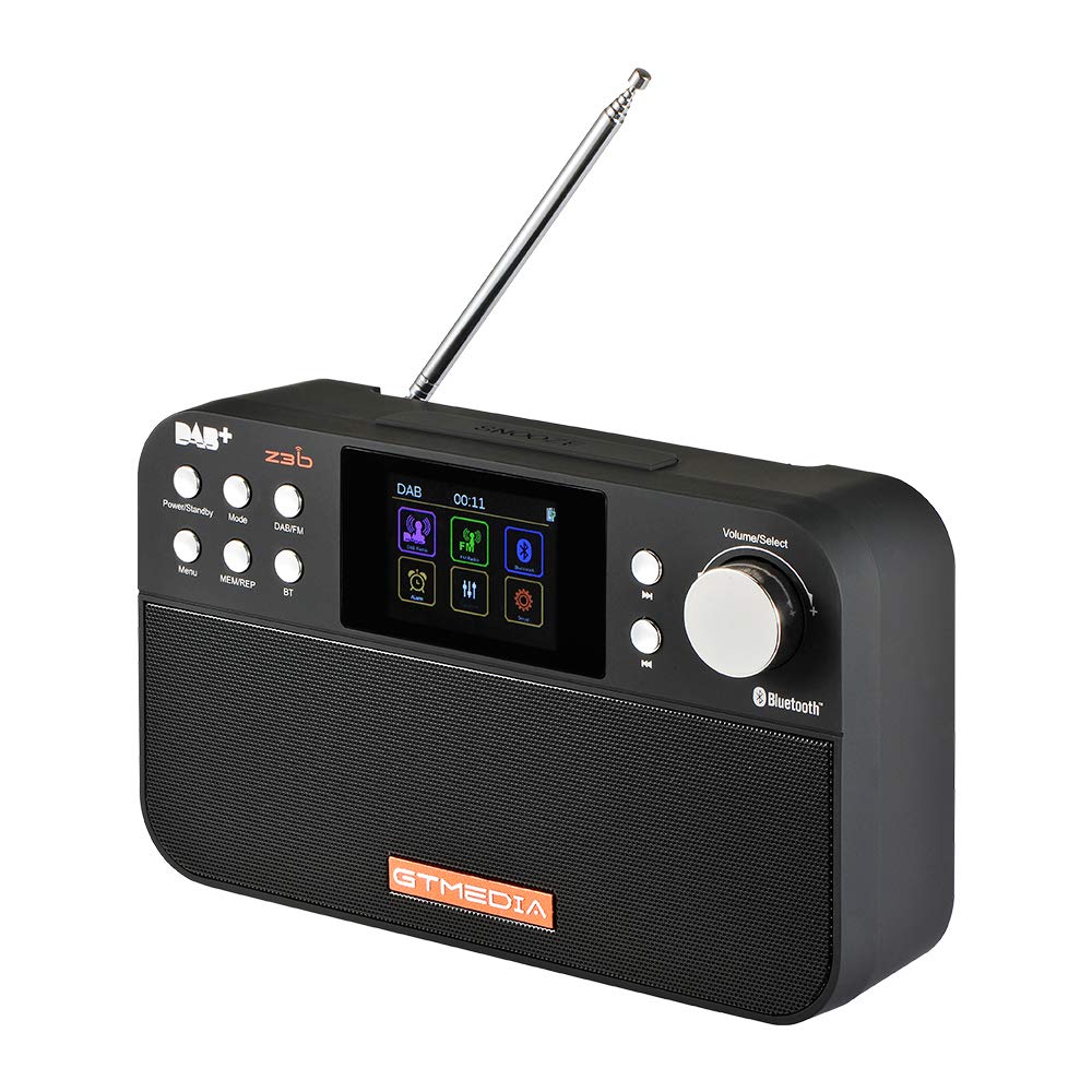 Upgradable Z3B Dab+/FM RDS Digital Portable Radio with Bluetooth, Alarm Clock & Timer - 2.4