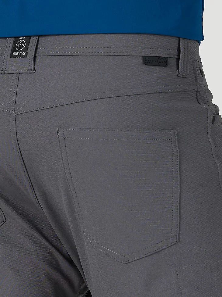ATG By Wrangler™ Men's FWDS Five Pocket Work Pants - Durable Iron Gate Color for Construction, Outdoor & Casual Wear