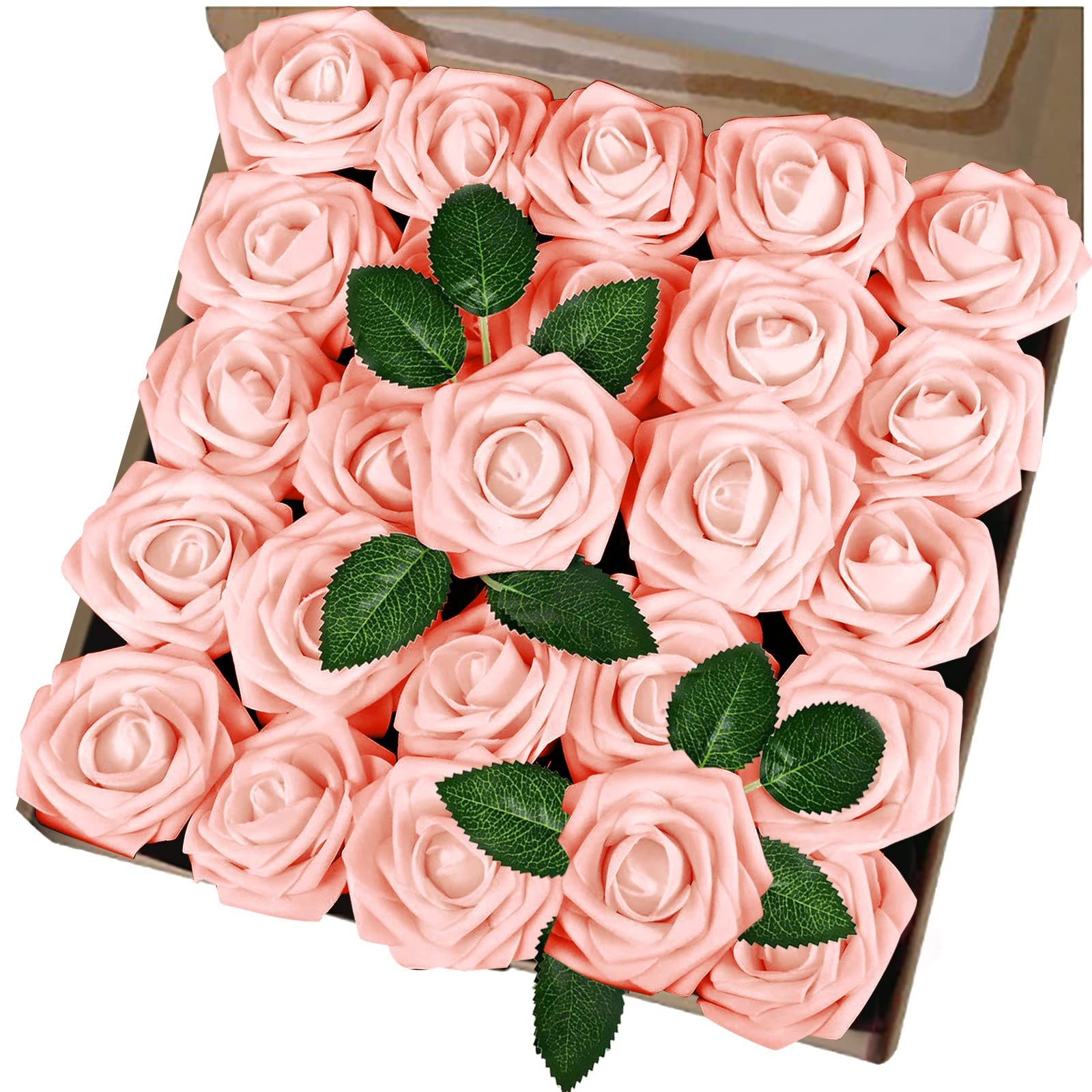 25Pcs Artificial Geranium Flowers - Realistic Fake Rose Bouquet for Home Decor, Wedding, Valentine's Day, DIY Crafts & Party Decoration - Lifelike Foam Simulation Shrubs for Indoor/Outdoor Use