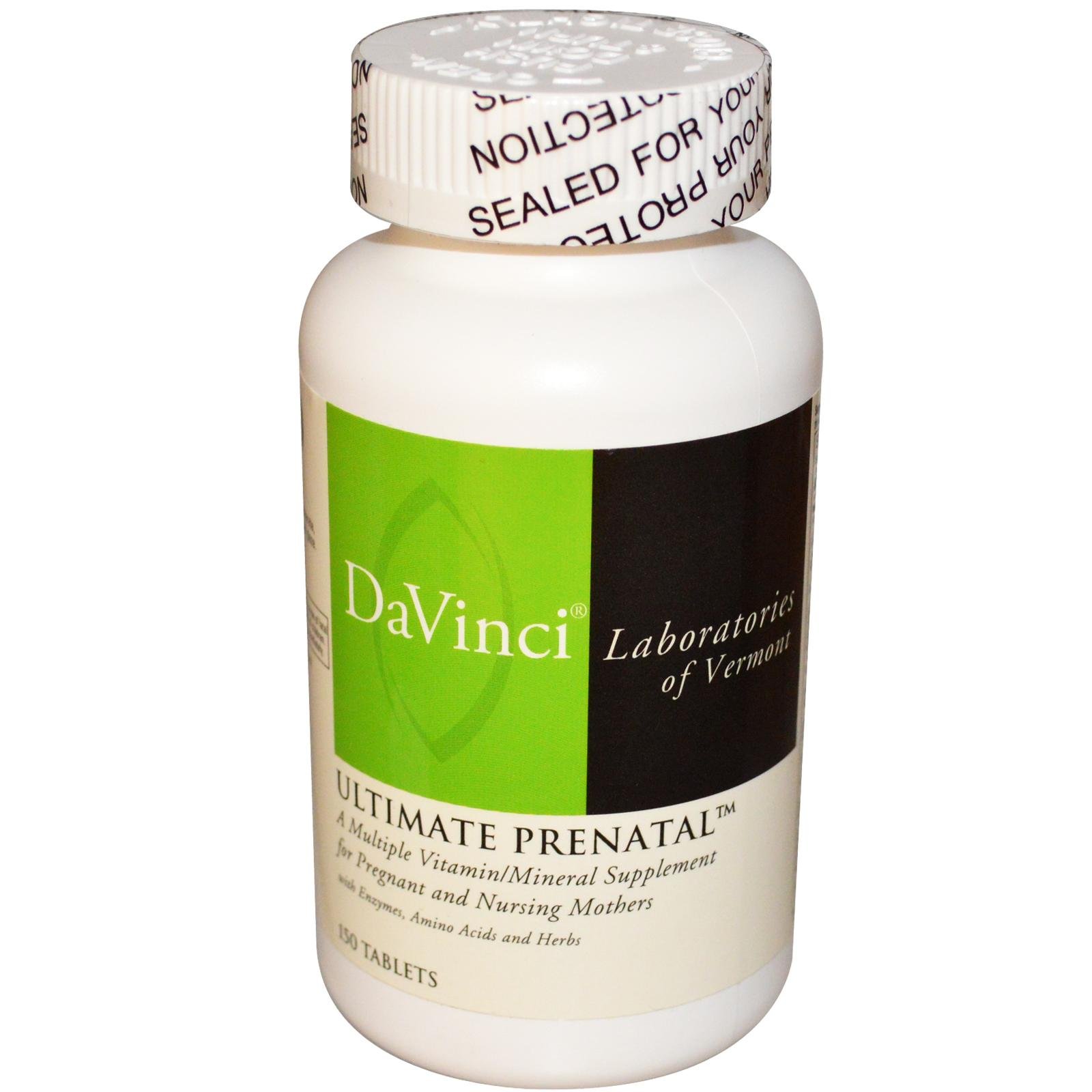 DaVinci Ultimate Prenatal Vitamins - 150 Tablets for Women's Health, Pregnancy & Postpartum Support | Essential Nutrients for Mom & Baby | Prenatal Care Supplement for Daily Wellness