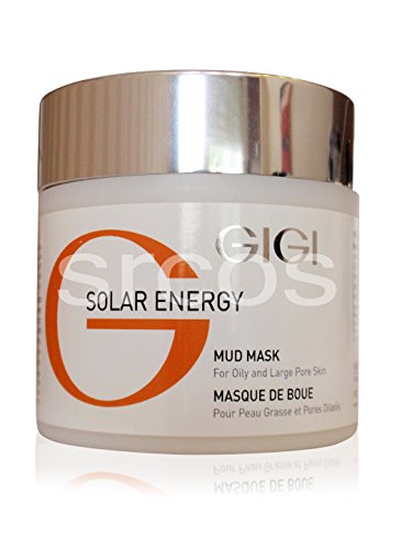 GIGI Natural Solar Energy Mud Mask for Oily Skin - Deep Cleansing & Pore Minimizing - 8.5 oz (250 ml) - Perfect for Spa Day & Acne-Prone Skin Care Routine