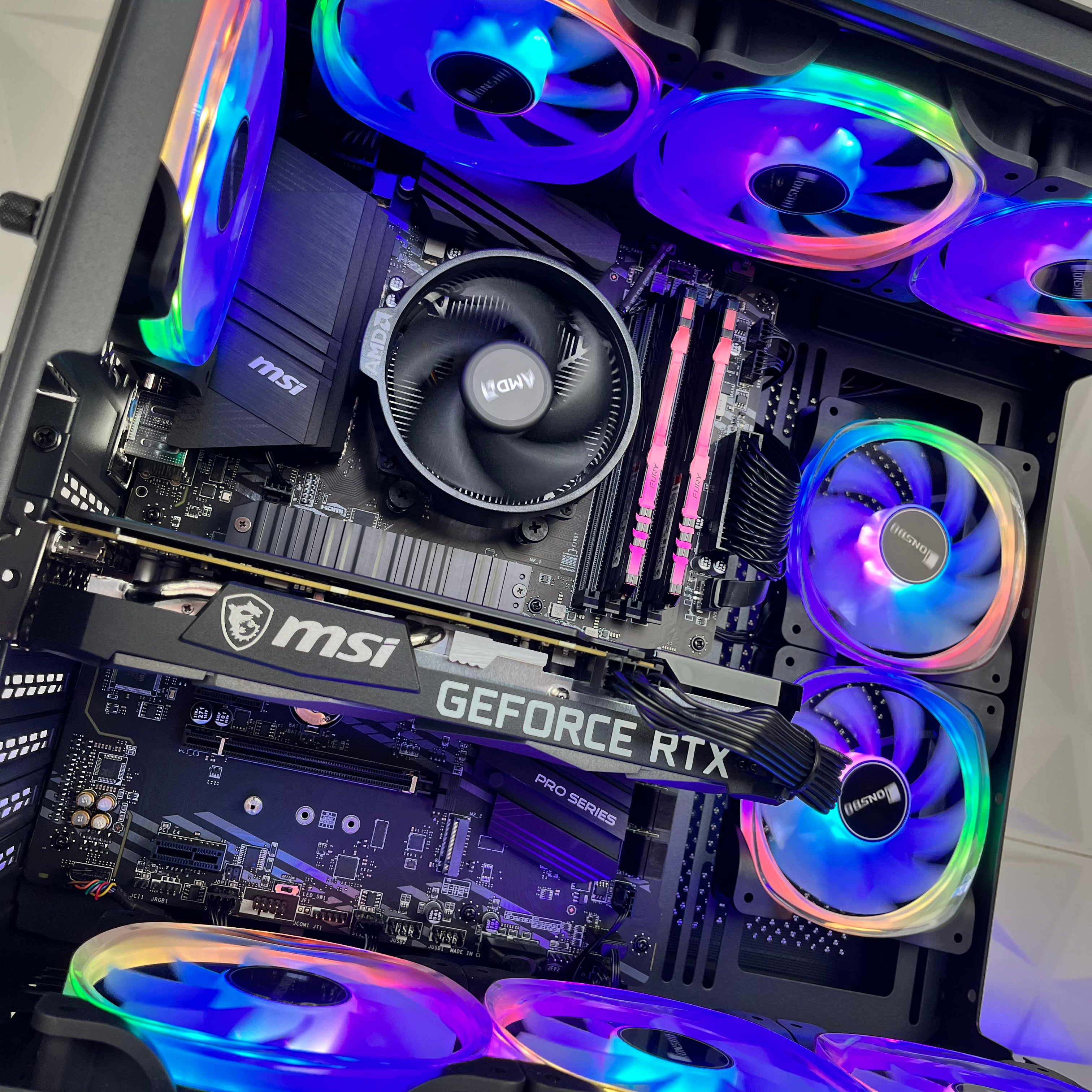 Best Gaming PC with AMD Ryzen 5 & NVIDIA RTX 3050/4060/4060 Ti - SP8 Crystal RGB Desktop Computer for Esports, Streaming & 4K Gaming