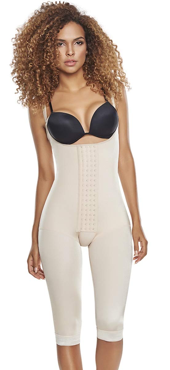 Women's Slimming Body Shaper Bodysuit - Braless Tummy Control Girdle with Thigh Slimmer | Post-Surgical & Postpartum Shapewear for Everyday Wear & Special Occasions