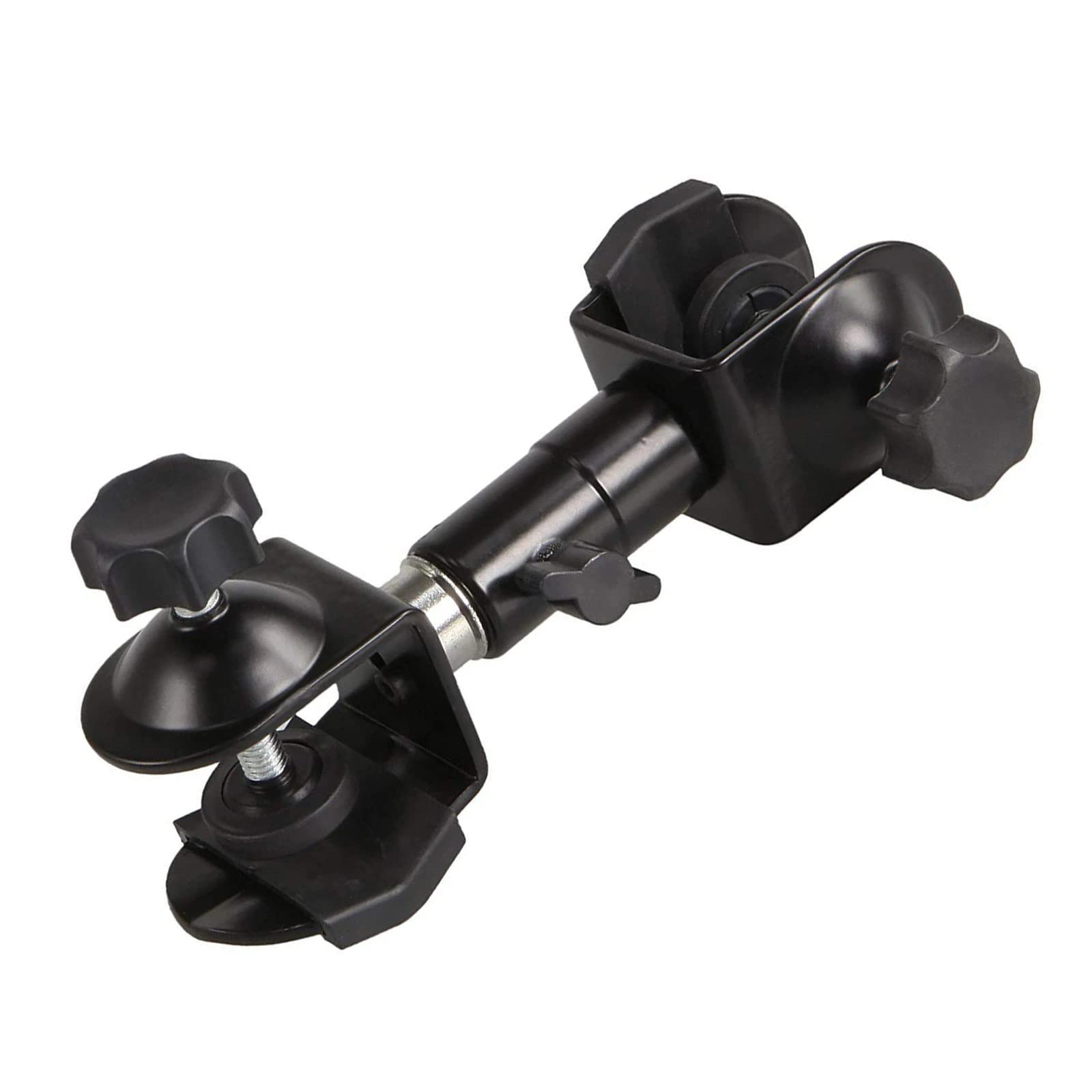 Heavy-duty Umbrella Mount for Tripod - Dual-head Camera Clamp for Outdoor Photography