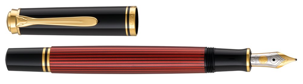 Pelican M400 Fountain Pen Medium Point Bordeaux Souverlane - Premium Writing Instrument for Professionals, Students & Calligraphy Enthusiasts