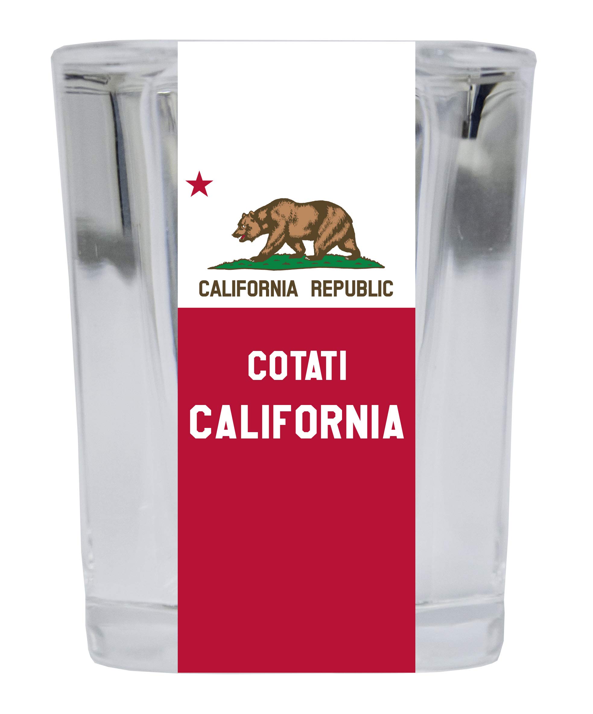 Cotati California Souvenir 2 Ounce Square Shot Glass - Perfect for Collectors, Gifts & Bar Decor | Whiskey, Tequila & Cocktail Drinking Accessories