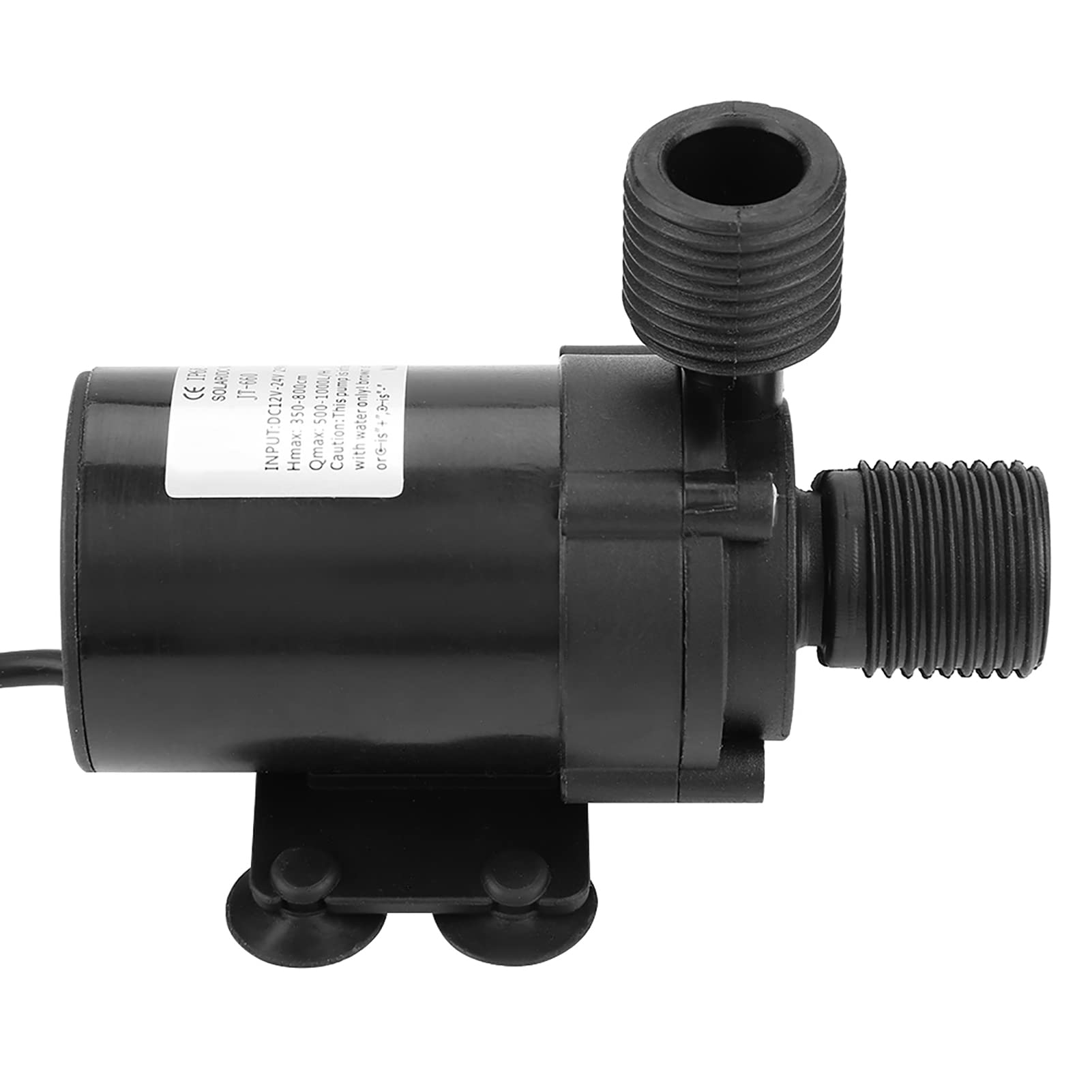 Hyuduo Mini DC Brushless Water Pump 24V Submersible Pump with Resin Seal JT660B24 for Solar Water Heater (40-100V) - Ideal for Solar Heating Systems, Aquariums, and Small Water Circulation